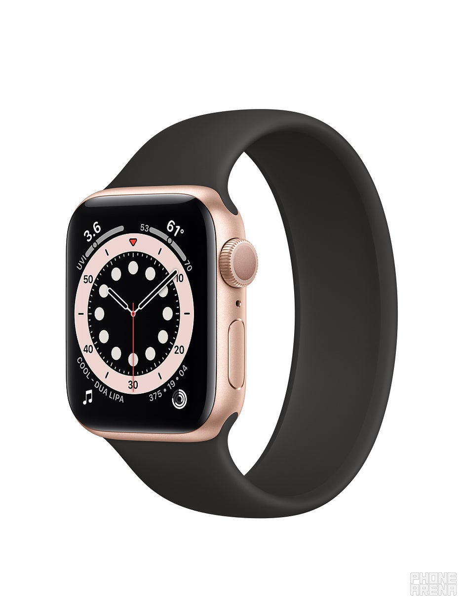 Apple Watch Series 6 (GPS 40mm) -  RoseGold Aluminum With Black Sport Band